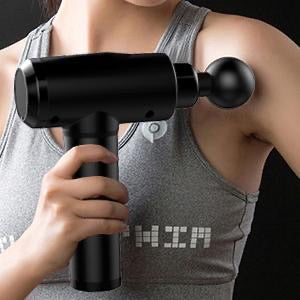 Massage Gun Deep Tissue Percussion Muscle Massager for Athletes, Handheld Body Back Muscle Massager with 10 Massage Heads and LCD Touch Screen